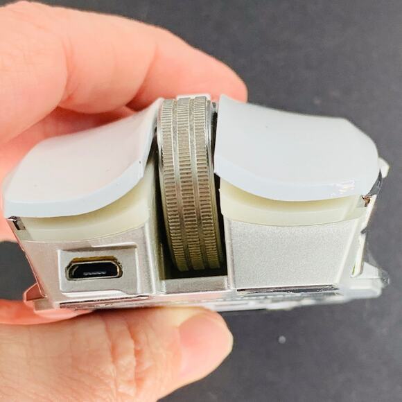 Mamba Wireless Mouse Gaming Computer White Silver Corded USB 5V DC Charging - Picture 5 of 8